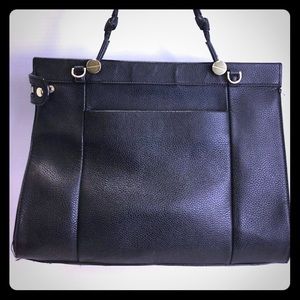 Foley And Corinna Black Leather Handbag